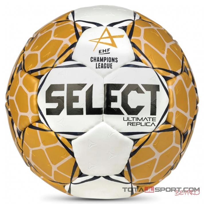 Select EHF Champions League v23 Replica Handball white/gold