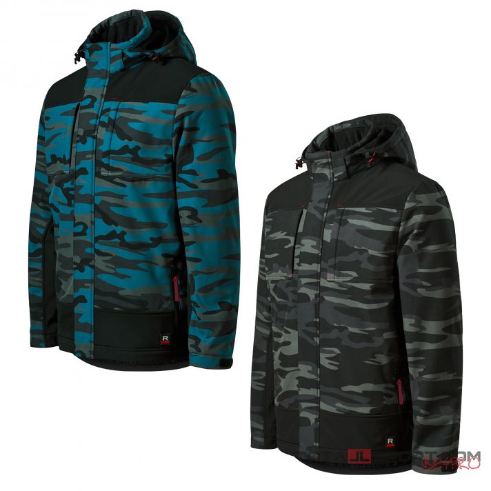 Vertex Camo softshell téli kabát férfi