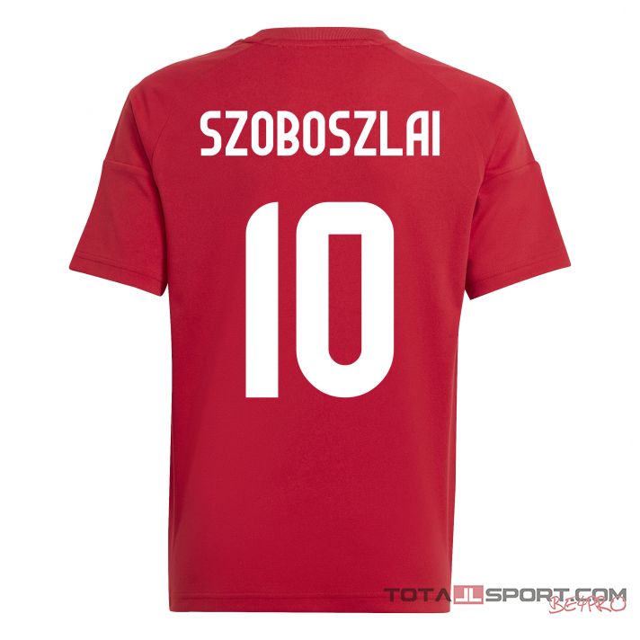 Adidas Szoboszlai hivatalos válogatott szurkolói mez (piros, gyermek méret) 2024