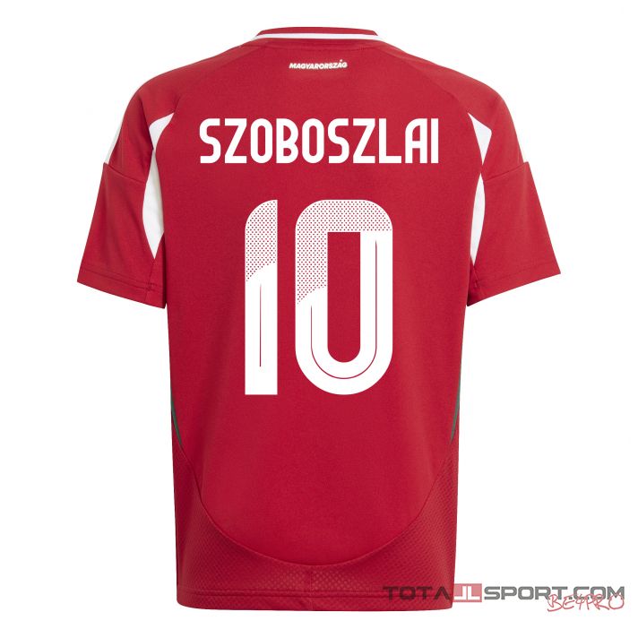 Adidas Szoboszlai hivatalos válogatott mez (piros, gyermek méret) 2024